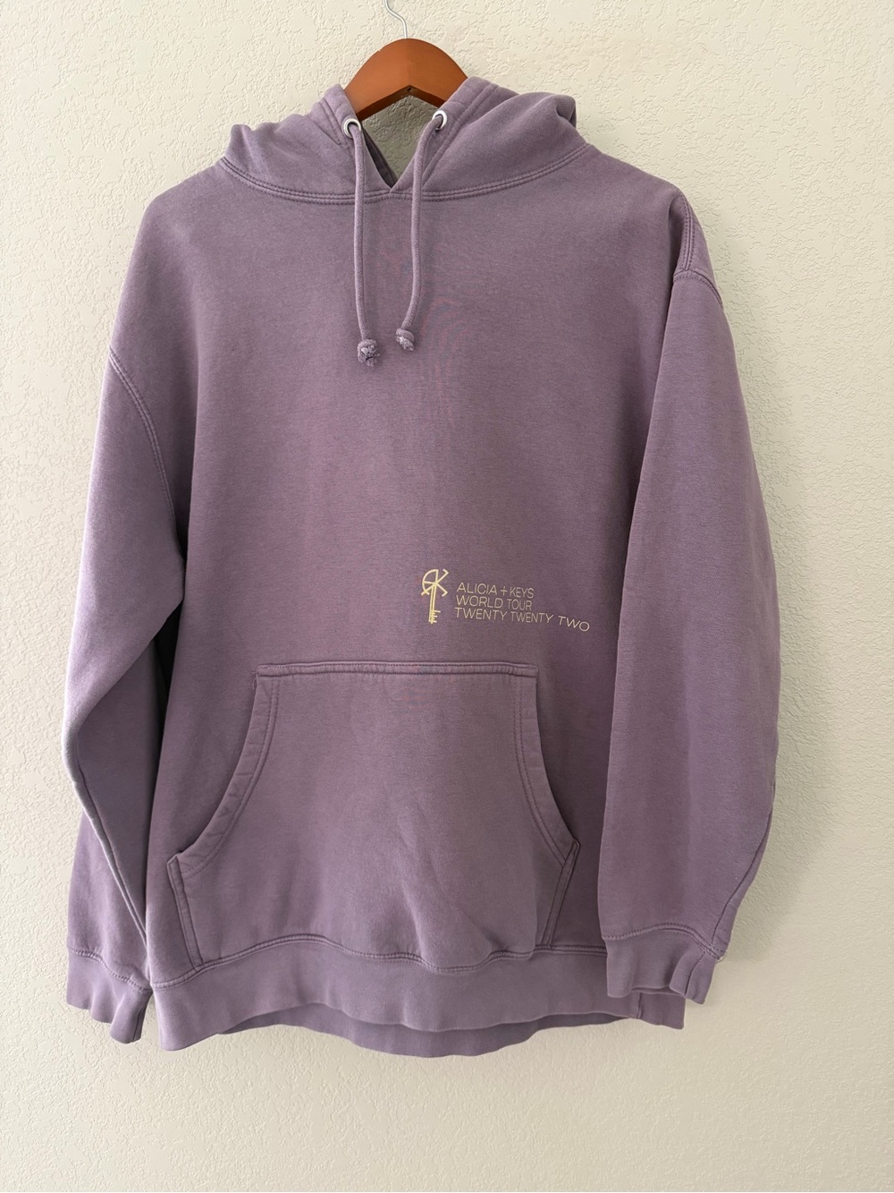 Alicia Keys 2022 Size Large The World Tour Hoodie Official Purple Hoodie